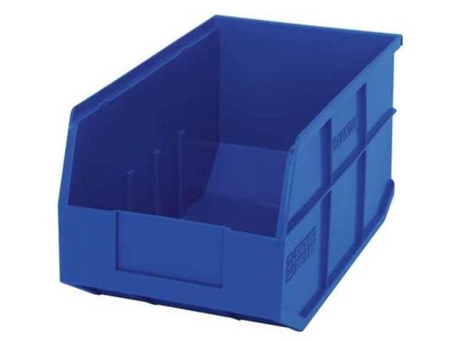 QUANTUM STORAGE SYSTEMS SSB443BL Shelf Storage Bin, Polypropylene, Blue, 7 in
