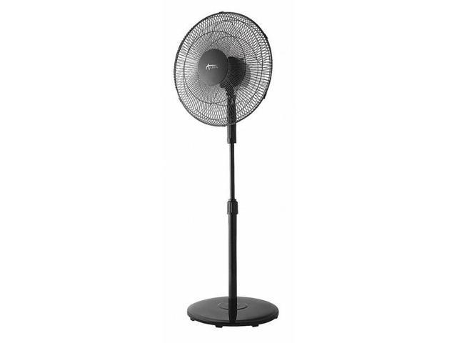Alera 16' 3-Speed Oscillating Pedestal Stand Fan Metal Plastic Black FANP16B