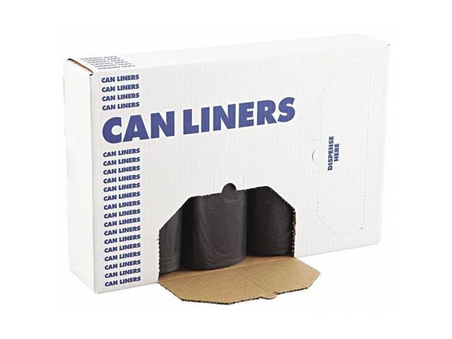 Boardwalk SH-Grade Can Liners 40 x 46 40-45gal 1.2mil Black 25/Roll 4 Rolls