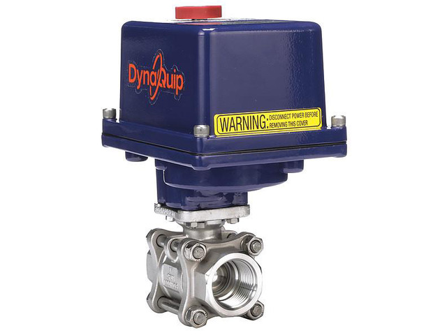 DYNAQUIP CONTROLS E3S25AJE21 1' FNPT Stainless Steel Electronic Ball Valve 2-Way