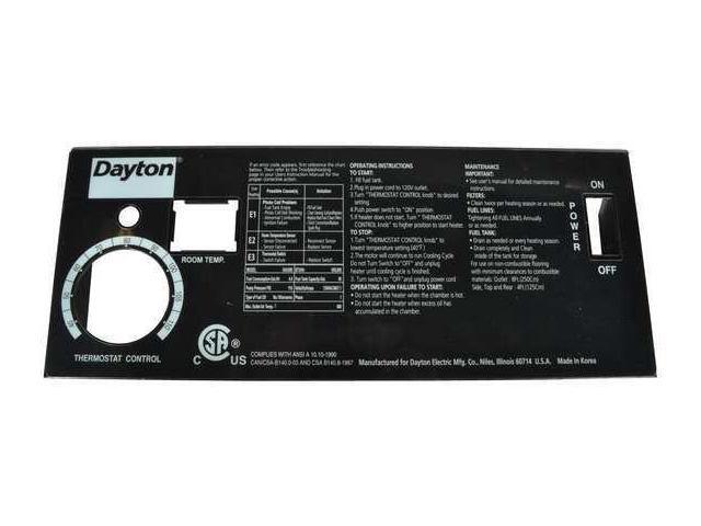 DAYTON 3121037600 Cover Display