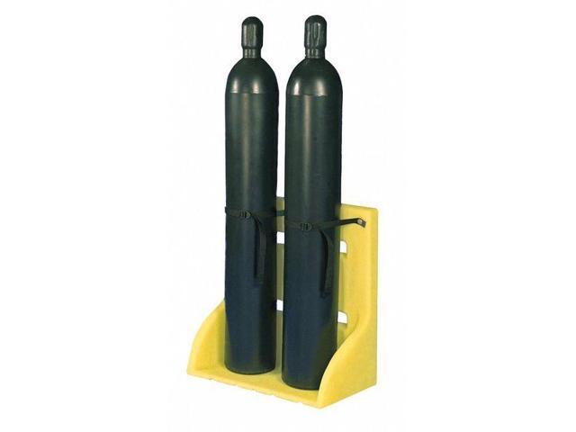 ENPAC 7212-YE Cylinder Stand,2 Cyl.,11-1/2in. dia.,HDPE