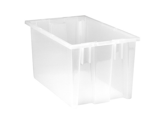 QUANTUM STORAGE SYSTEMS SNT185CL Clear Stack and Nest Container 18 in x 11 in x