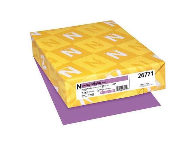 NEENAH PAPER Exact Brights Paper 8 1/2 x 11 Bright Purple 50lb 500 Sheets 26771