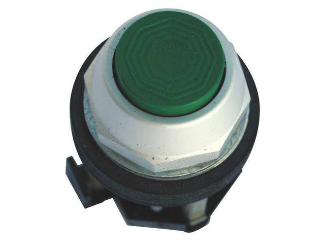 Pushbutton, Extended, Green, 2NO-2NC