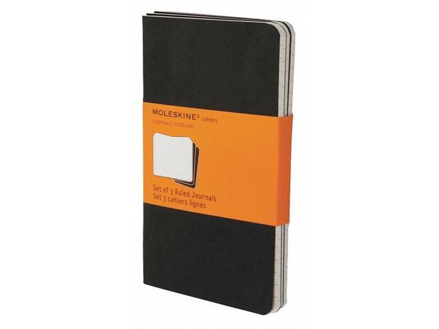 Cahier Journal, Ruled, 5 1/2 x 3 1/2, Black Cover, 64 Sheets HBGQP311