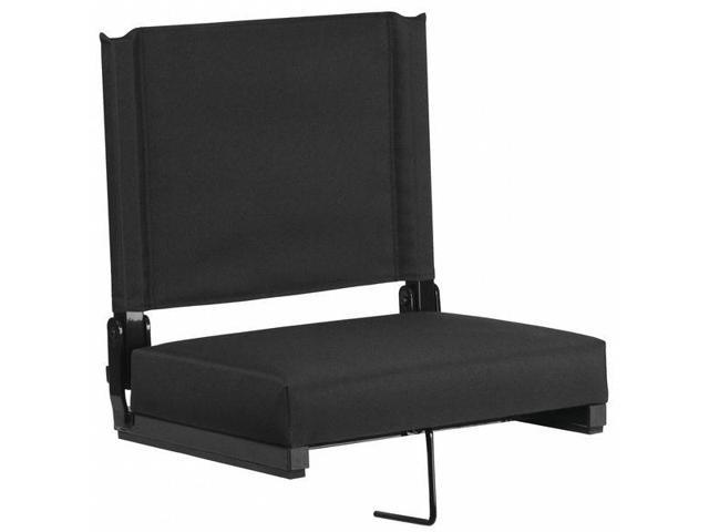 Photos - Chair Flash Furniture Game Day Seats by Flash with Ultra-Padded Seat, Black XU-S 