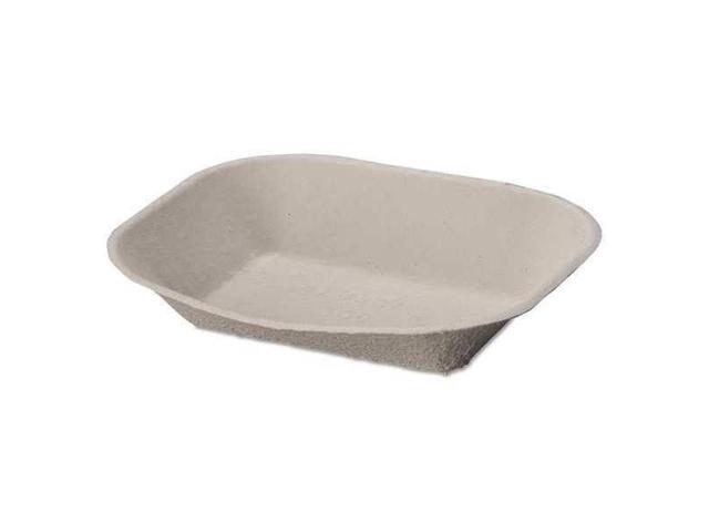 Savaday Molded Fiber Food Tray, 9 X 7, Beige, 250/Bag, 500/Carton