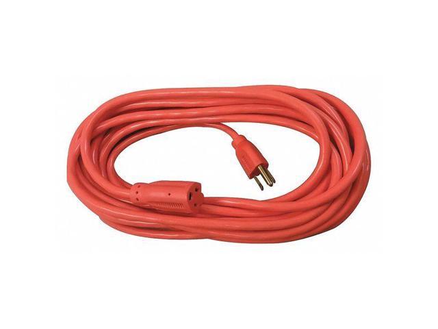 Compucessory Heavy Duty Extension Cord 25' Orange 25148