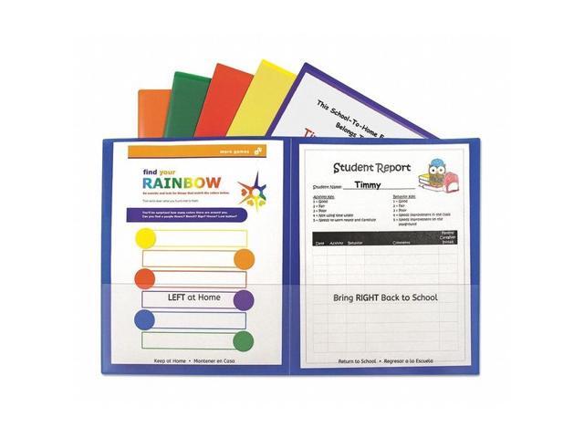 C-Line Classroom Connector Folders Assorted 6/Pk 32010