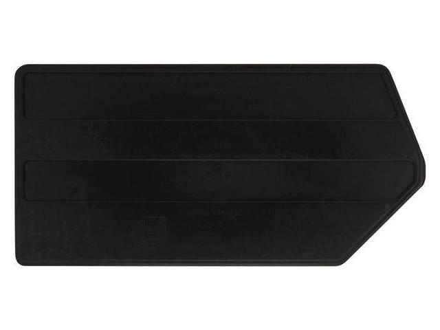 QUANTUM STORAGE SYSTEMS DUS255 Plastic Divider, Black, 15 in L, 7 1/4 in H, 6 PK