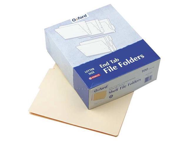 Pendaflex End Tab Folders Straight Cut Tab Two Ply Letter Manila 100/Box H114D
