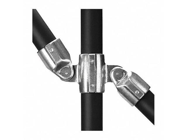 HOLLAENDER 17E-7 Structural Pipe Fitting, Adjustable Tee, Aluminum, 1.25 in