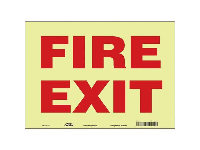 Photos - Chandelier / Lamp CONDOR 467W09 Emergency Exit Floor Sign, 14' W x 10' H 
