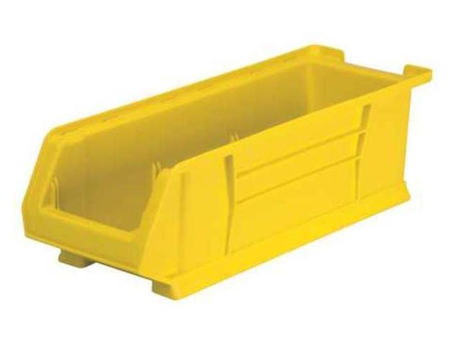 AKRO-MILS 30284YELLO Storage Bin, Plastic, Yellow, 7 in H, 8 1/4 in W, 23 7/8