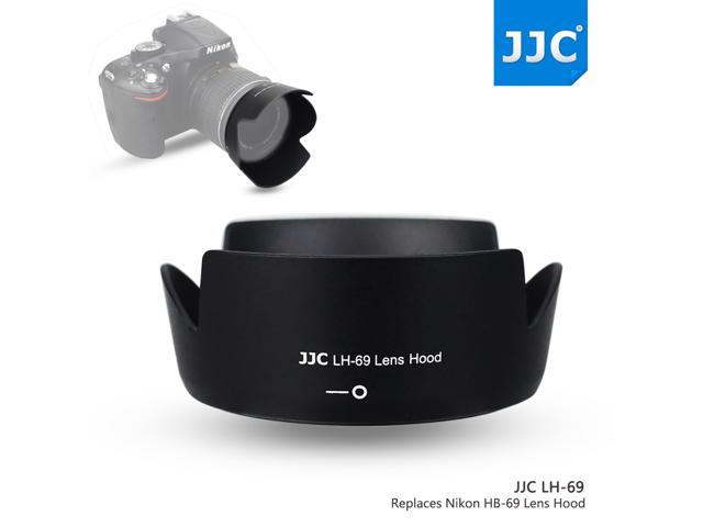 JJC LH-69 Reversible Lens Hood Shade for NIKON AF-S DX 18-55mm f/3.5-5.6G VR II Lens Replaces Nikon HB-69 Lens Hood
