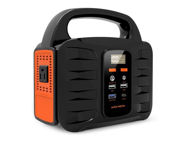 Portable Rechargeable 155Wh/42000mAh Power Station with Multiple Charging Ports/Outlets & Foldable Water Proof Solar Panel Charger, Backup...