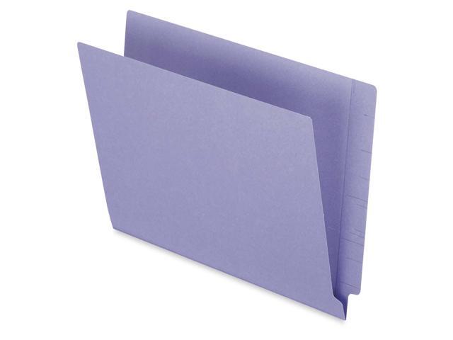 Tops Pendaflex H110DPR Reinforced Two-Ply Folders Straight Cut End Tab Letter Purple 100/Box