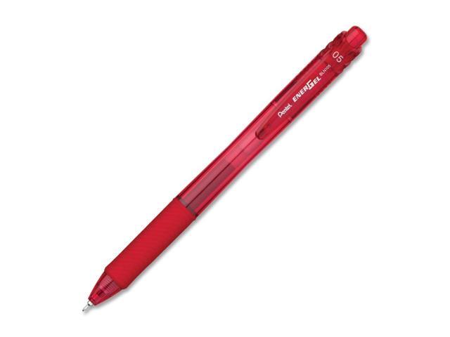 EnerGel X Roller Ball Retractable Gel Pen, Red Ink, Fine, Dozen