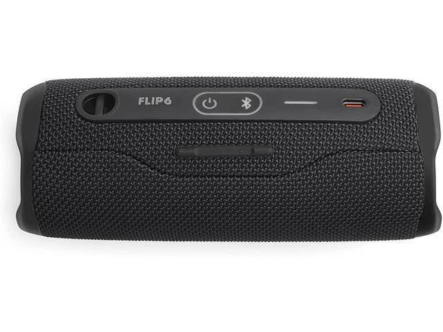 Flip 6 Portable Bluetooth Splashproof Speaker, Powerful Sound and deep bass, IPX7 Waterproof - Black JBLFLIP6BLKAM