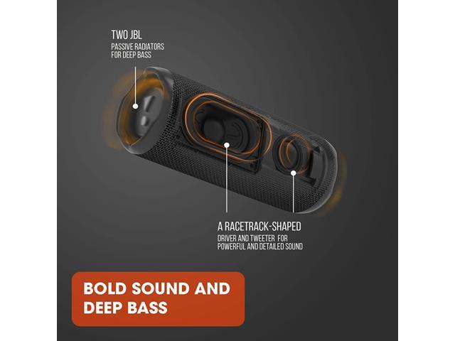 Flip 6 Portable Bluetooth Splashproof Speaker, Powerful Sound and deep bass, IPX7 Waterproof - Black JBLFLIP6BLKAM