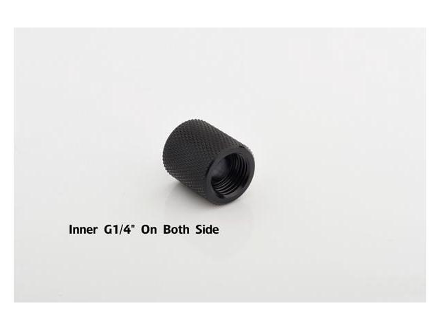 Bitspower G1/4' Female to Female Extender, 20mm, Matte Black