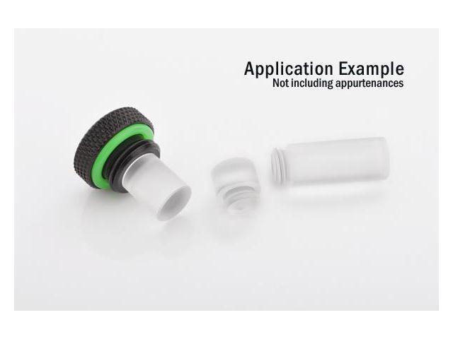 Bitspower G1/4' Stop Fitting V2, Matte Black