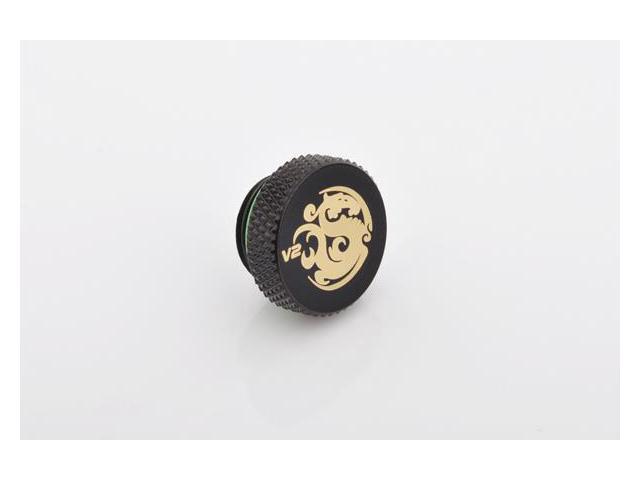 Bitspower G1/4' Stop Fitting V2, Matte Black