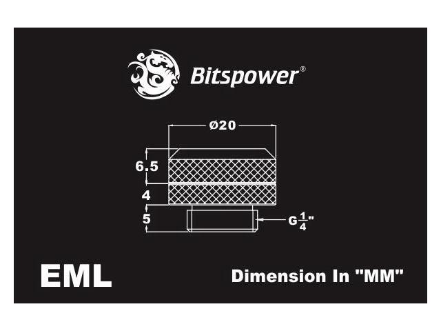 Bitspower G1/4' to Enhance Multi-Link Fitting for 12mm OD Rigid Tubing (For Use with Bitspower Rigid Tubing Only), Silver Shining