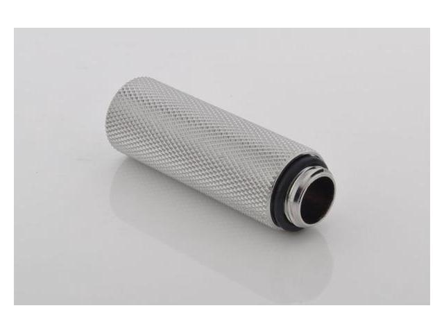 Bitspower G1/4' Male to Female Extender Fitting, 50mm, Silver Shining