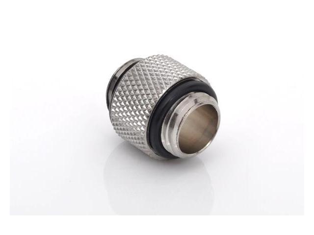 Bitspower G1/4' 10mm Male to Male Fitting, Silver Shining