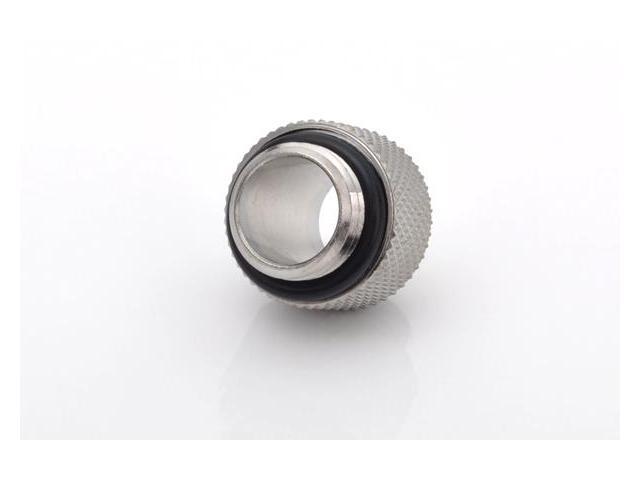 Bitspower G1/4' 10mm Male to Male Fitting, Silver Shining