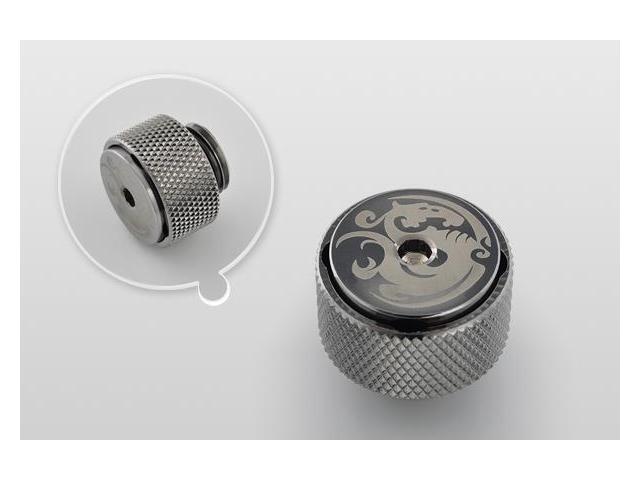 Bitspower G1/4' Air Exhaust Fitting, Black Sparkle