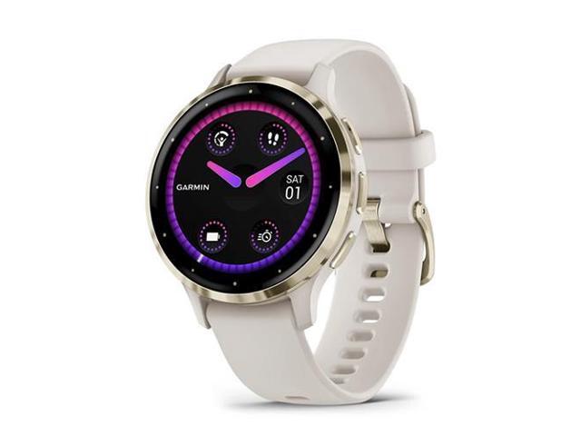 Garmin - Venu 3S GPS Smartwatch 41 mm Fiber-reinforced polymer - Stainless Steel and Ivory - (2023) - image 4