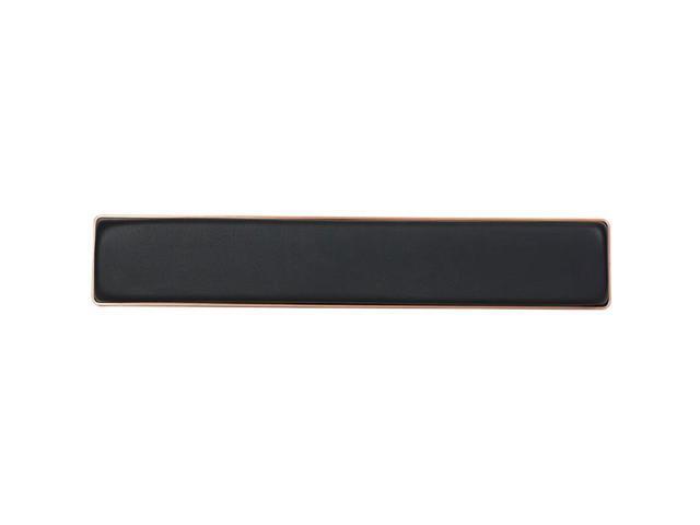 Azio Palm Rest Retro Artisan Black Leather w/Copper Alum