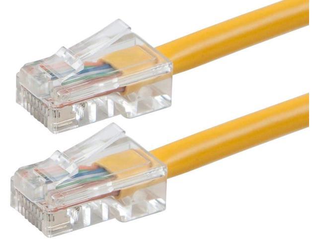 Monoprice Cat6 Ethernet Patch Cable - 3 Feet - Yellow Network Internet Cord - RJ45, Stranded, 550Mhz, UTP, Pure Bare Copper Wire, 24AWG -...