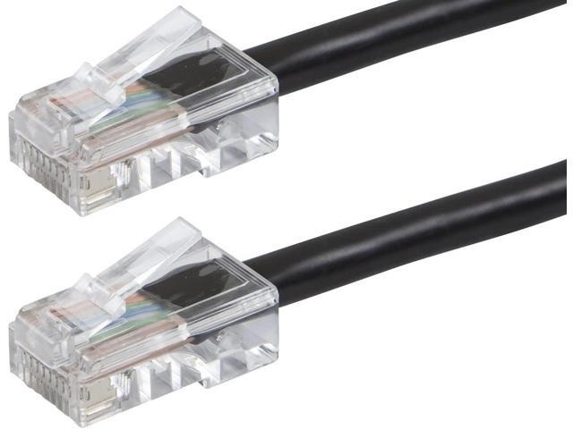 Monoprice Cat6 Ethernet Patch Cable - 25 Feet - Black Network Internet Cord - RJ45, Stranded, 550Mhz, UTP, Pure Bare Copper Wire, 24AWG -...