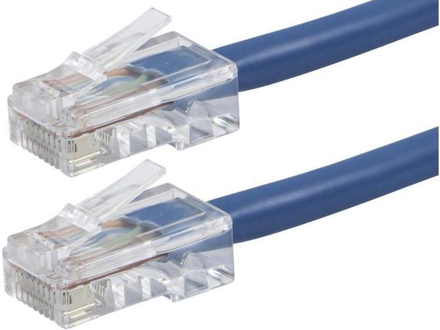 Monoprice Cat6 Ethernet Patch Cable - 10 Feet - Blue, RJ45, Stranded, 550Mhz, UTP, Pure Bare Copper Wire, 24AWG - Zeroboot Series