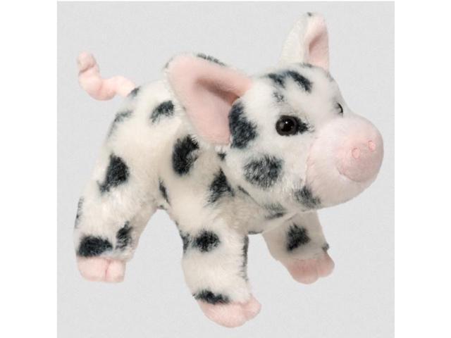 Leroy Black Spotted Pig 7 inch - Stuffed Animal by Douglas Cuddle Toys (1541)