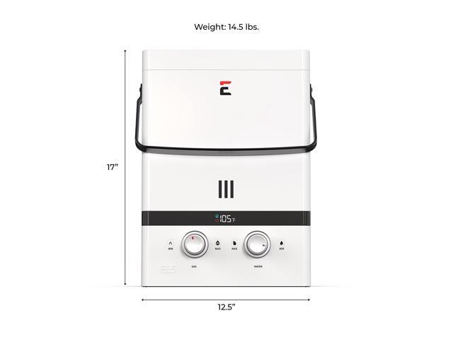 Eccotemp EL5 Luxe 1.5 GPM Outdoor Compact Tankless Water Heater with LED Display