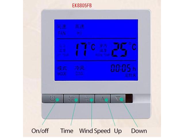 ELECALL Thermostat Temperature Controller Programmable Air Thermostat Room Thermosta Temperature Controller Panel - EK8805FB