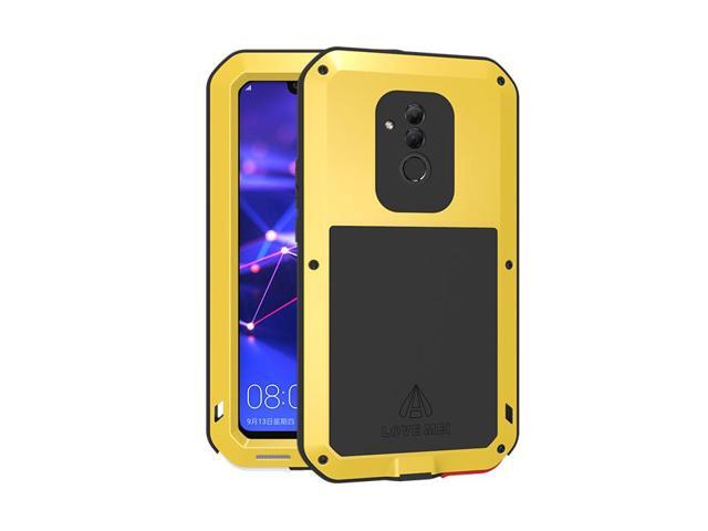 Love Mei Powerful Case For Mate20 Lite Premium Waterproof Shockproof Aluminum Case Cover for HUAWEI Mate20 Lite (Yellow)
