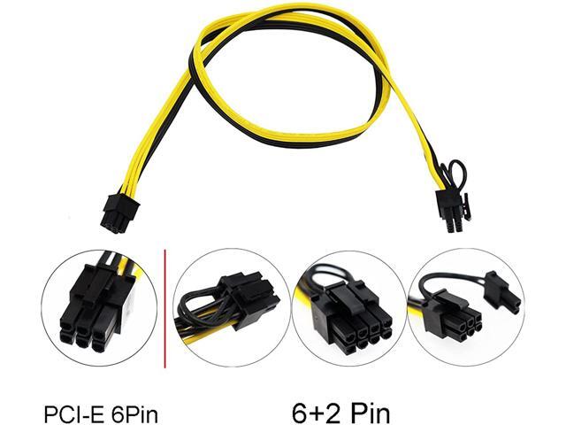 S-Union Ethereum ETH ZEC Mining Power Supply 12V GPU/PSU Breakout Board + 12pcs 16AWG PCI-E 6Pin to 6+2Pin Cables 27.5Inch Length(70CM, with 5...