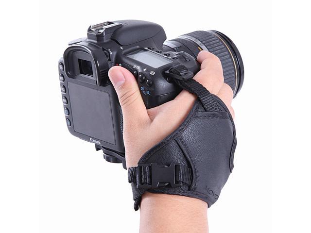 Movo Photo HSG-2 DualStrap Padded Wrist & Grip Strap for DSLR Cameras - Prevents droppage and stabilizes video