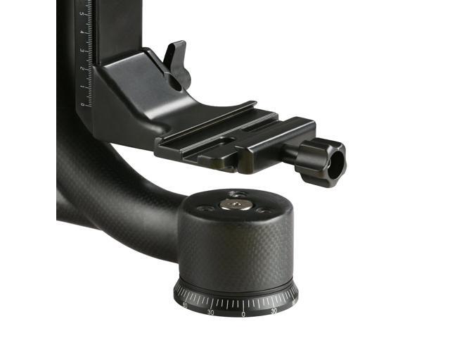 Movo GH800 Carbon Fiber Professional Gimbal Tripod Head with Arca-Swiss Quick-Release Plate