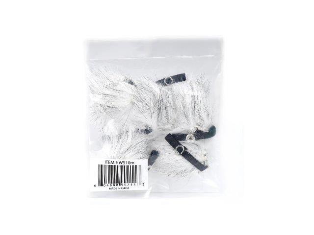 Movo WS10n Universal Furry Outdoor Microphone Windscreen Muff for All Lavalier Microphones Including Movo, Shure, Rode, Sony, Audio-Technica &...