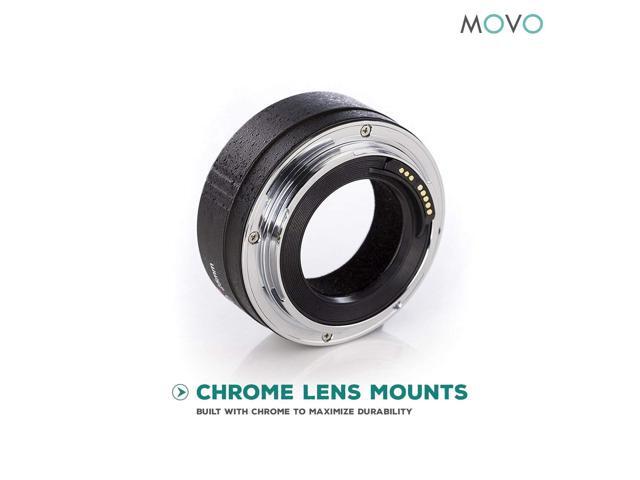 Movo MT-N25 25mm AF Chrome Macro Extension Tube for Nikon Mount DSLR Camera/Nikkor Lens System