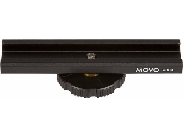 Movo VB04 Accessory Cold Shoe Metal Extension Bracket - Fixed Mount - for Lights, Monitors, Microphones and More