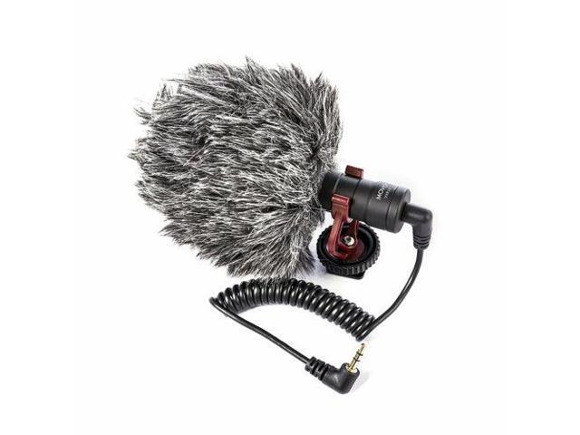 Movo VXR10 Universal Cardioid Condenser Video Microphone with Shock Mount, Deadcat Windscreen, & Case for Smartphones, DSLR Cameras & Camcorders