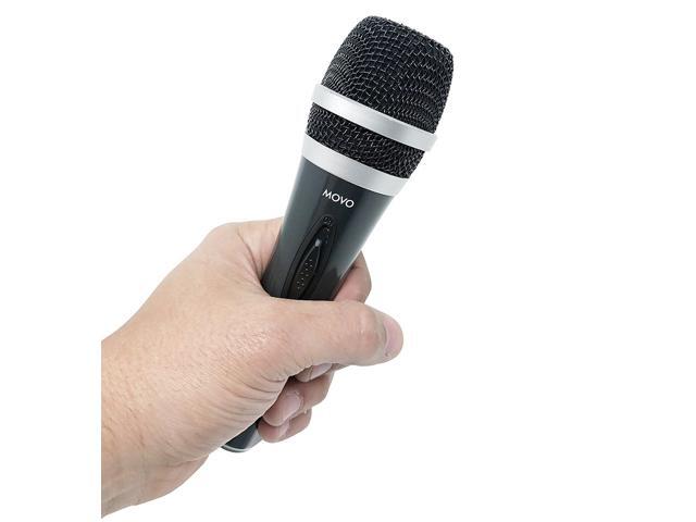 Movo MV-M1 Dynamic XLR Cardioid Handheld Vocal Microphone for Performances, Instruments, & Live Recording